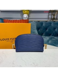 Replica Louis vuitton original Epi Leather COSMETIC POUCH PM M52030 Indigo HY11866Ac56