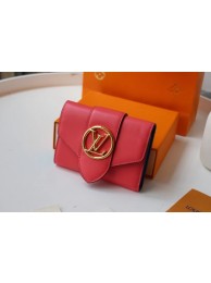 Replica Louis Vuitton Original LV PONT 9 Wallet M69176 rose HY22838Ix66