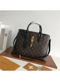 Replica Louis vuitton original Monogram Canvas Original TOTE FLEUR 43551 black HY10428Ix66