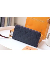 Replica Louis Vuitton Original Monogram Empreinte Wallet M60571 Navy Blue HY2078ij65