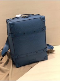 Replica Louis vuitton original SOFT TRUNK Backpack M44752 blue HY14Ye83
