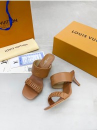 Replica Louis Vuitton slipper 91111-4 Heel 6.5CM HY5489Ye83