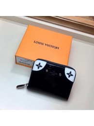 Replica Louis vuitton ZIPPY Zippered pocket purse M67665 black HY26263Vi77