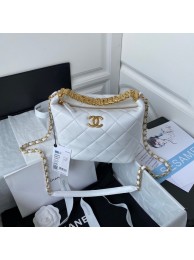 Replica Top Chanel lambskin Shoulder Bag AS3242 white HY14544Vx24