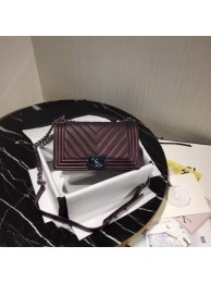 Replica Top Chanel Le Boy Flap Shoulder Bag Original Leather Purple A67086 Gold HY26224Vx24