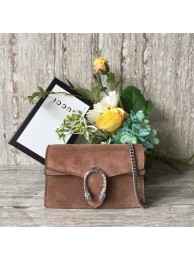 Replica Top Gucci Dionysus Suede Leather Mini Shoulder Bag 476432C Camel HY337Cq58