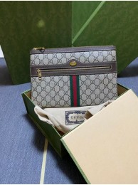 Replica Top Gucci Ophidia GG Supreme pouch 517551 brown HY7505ll80