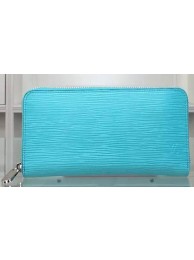 Replica Top Louis Vuitton Epi Leather Zippy Wallet M90227 Light Blue HY10425ll80