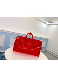Replica Top Louis Vuitton KEEPALL 50 Travel Bag with shoulder straps M53271 red HY16369Vx24
