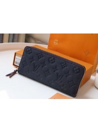 Replica Top Louis Vuitton Original Monogram Empreinte Wallet M60171 Navy Blue HY570ll80