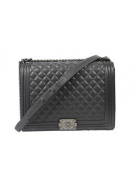 Top Boy Chanel Flap Shoulder Bag Grey Original Sheepskin A67087 Silver HY24571eo14