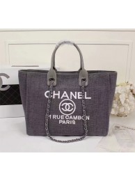 Top Chanel Canvas Leather Tote Shopping Bag 68047A HY427lE56