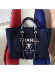 Top Chanel Deauville Tote Bag Original Canvas Leather A68047-7 HY14716eo14
