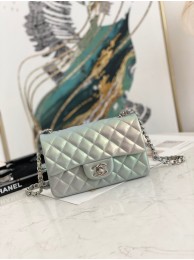 Top Chanel Flap Mirage Lambskin Shoulder Bag AS1116 sky blue HY19042lE56