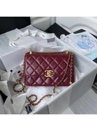 Top Chanel Flap Shoulder Bag Original leather AS2649 Wine HY7691yq38