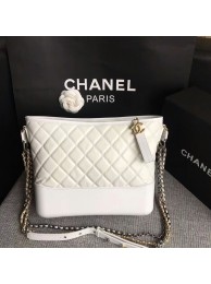 Top Chanel Gabrielle Shoulder Bag Original Calfskin Leather A93842 White HY3311yq38