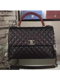 Top Chanel Shoulder Tote Bag Original Caviar Leather A7781 Black HY22016eo14