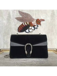 Top Gucci Dionysus Suede Leather Mini Shoulder Bag 400249 Black HY25977lE56