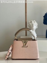 Top Louis Vuitton CAPUCINES MINI M59268 light pink HY25941yq38