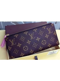 Top Louis Vuitton Monogram Canvas ADELE WALLET M61287 Pink HY21286eo14